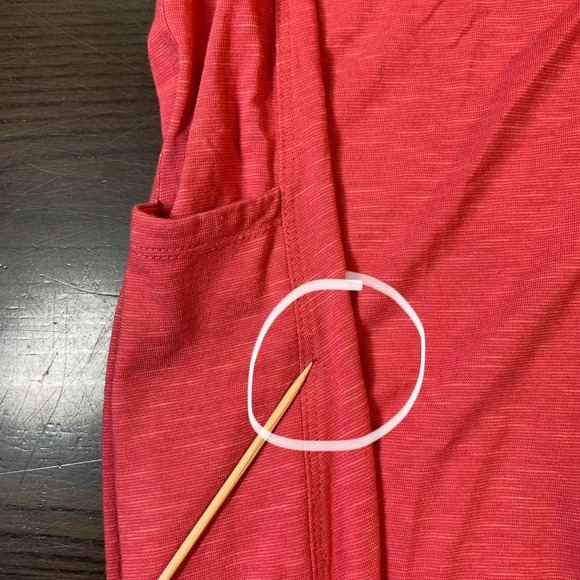 Toad&Co Womens Small Pink‎ Short Sleeve V-Neck Casual T-Shirt Dress Pocket READ - Picture 6 of 13